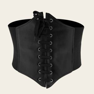 Black corset (chocker not included) gothic waist trainer corset